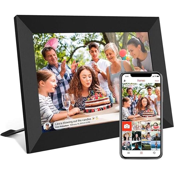 Frameo 10.1” WiFi Digital Photo Frame 32GB Memory