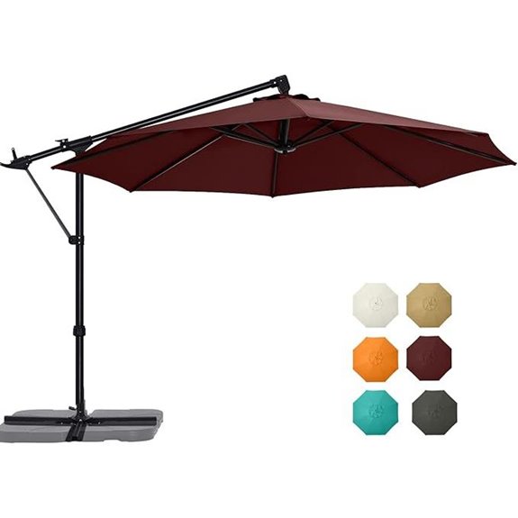 ABCCANOPY 10FT Offset Cantilever Patio Umbrella