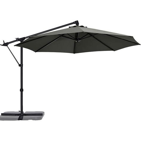 ABCCANOPY 10FT Cantilever Patio Umbrella with Base