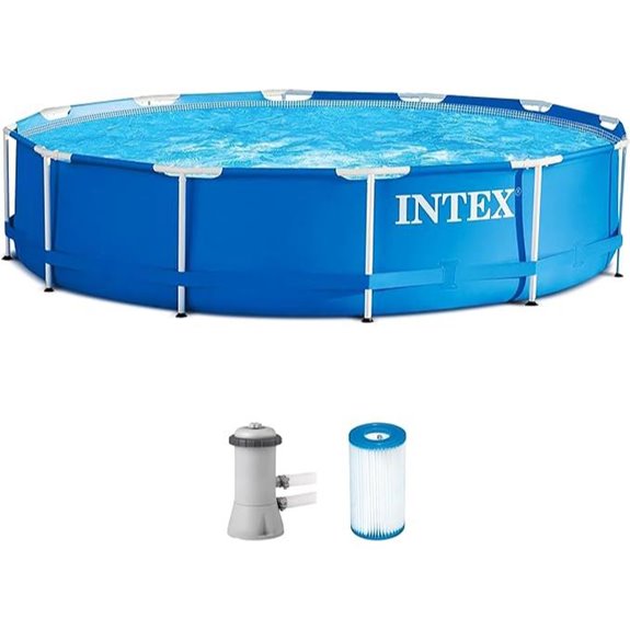 INTEX 12ft Above Ground Pool Set with Filter Pump