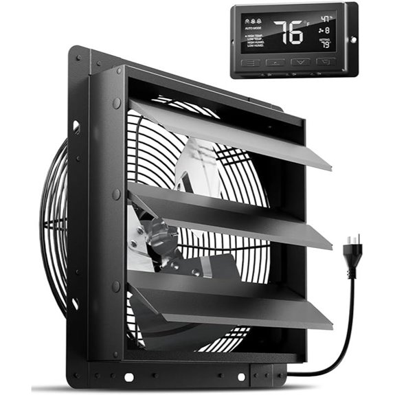 HG Power 12-Inch Attic Fan with Thermostat