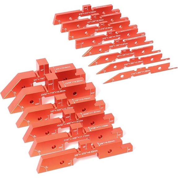 Router Table Setup Bars (14-Piece Aluminum Gauges)