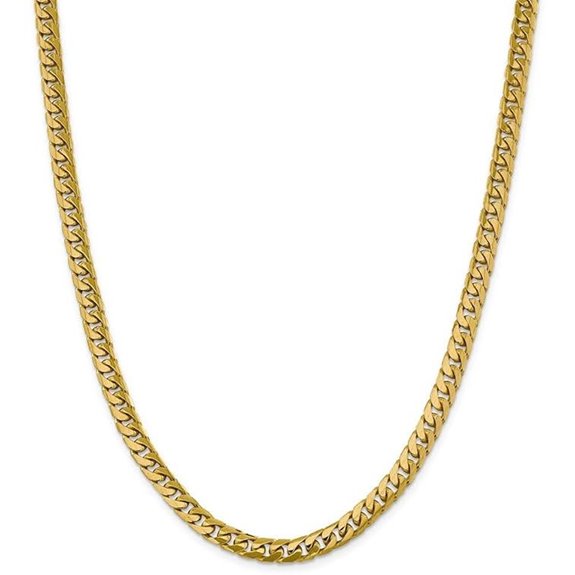 14k Gold Miami Cuban Curb Chain Necklace 28
