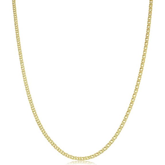 Kooljewelry 14k Gold Diamond Weave Chain Necklace