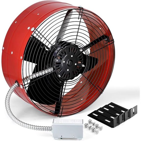 Gable Mount Attic Fan with Thermostat 15-Inch