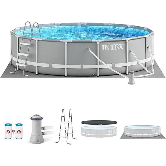 Intex 15ft Above Ground Pool Set with Filter and Ladder