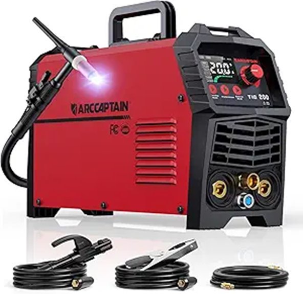 ARCCAPTAIN TIG Welder 200A with Digital Display
