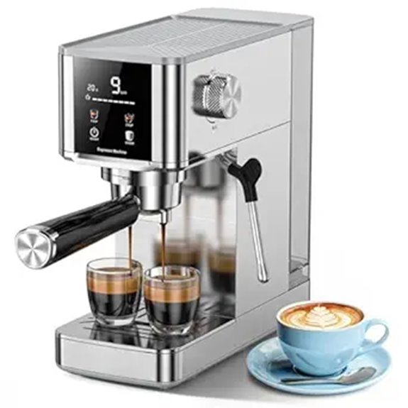 COWSAR 20-Bar Espresso Machine with Steam Frother