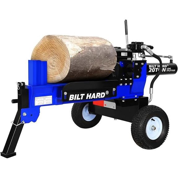 BILT HARD 20-Ton Gas Log Splitter with Hydraulic Power