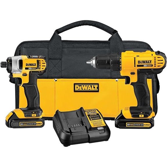 DEWALT 20V Cordless Drill & Impact Driver Kit