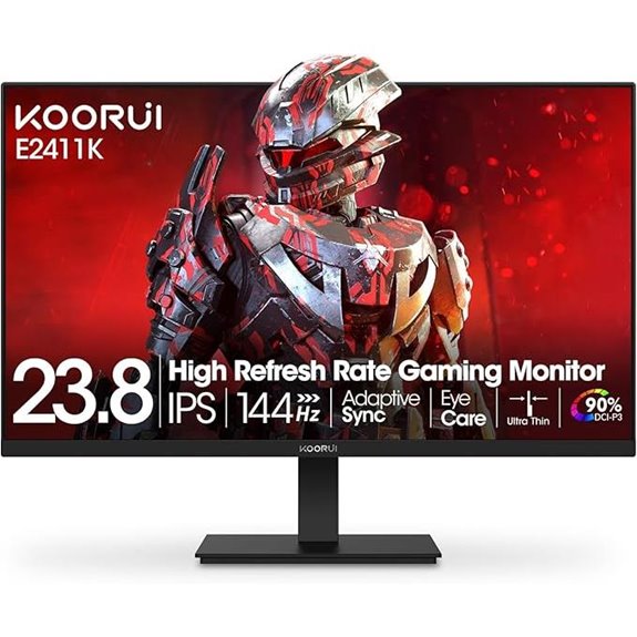 KOORUI 24-Inch 144Hz Gaming Monitor with HDMI