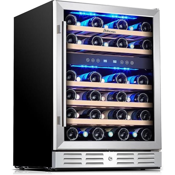 Kalamera 24in Wine Cooler 37-Bottle Dual Zone