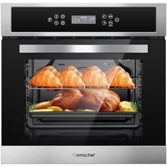 AMZCHEF 24 Wall Oven with 11 Functions