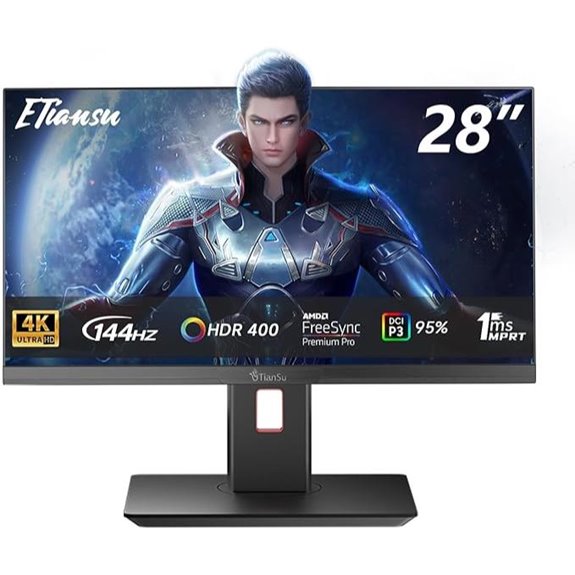 28 Inch 4K Gaming Monitor with HDMI FreeSync Adjustable
