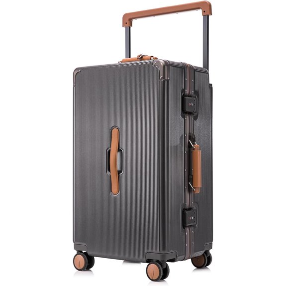 Apelila 28-Inch Checked Hardshell Luggage with Spinner