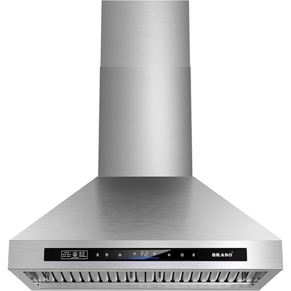 30-Inch Wall Mount Range Hood with Voice & Touch Control