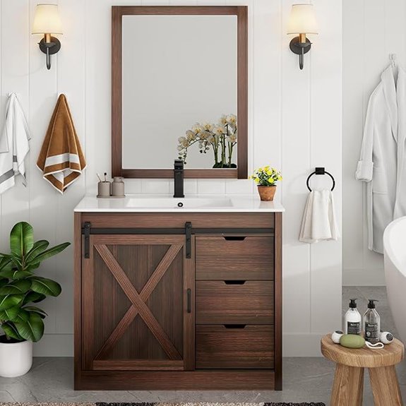 36-Inch Farmhouse Bathroom Vanity Set with Sink