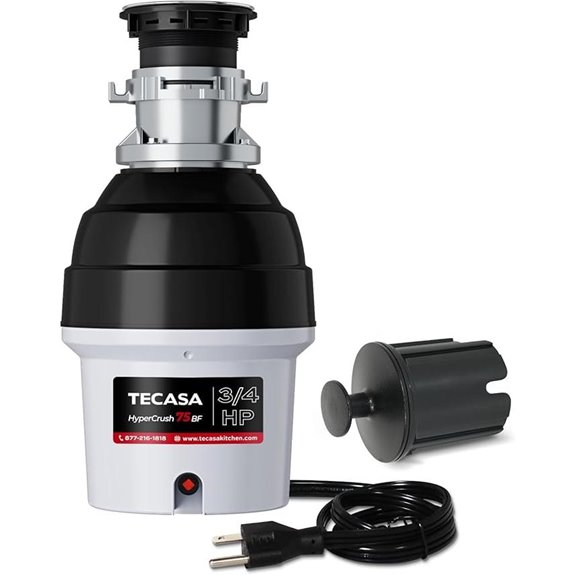 TECASA 3/4 HP Batch Feed Garbage Disposal