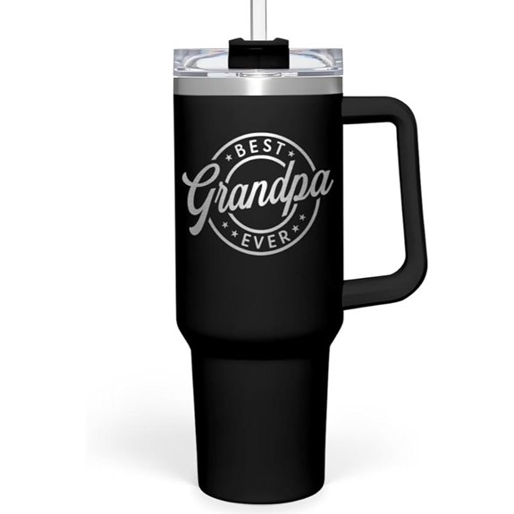 SANDJEST 40oz Grandpa Tumbler with Handle Gifts