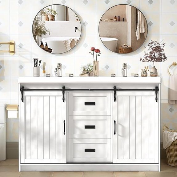 47-inch Double Bathroom Vanity Set with Storage