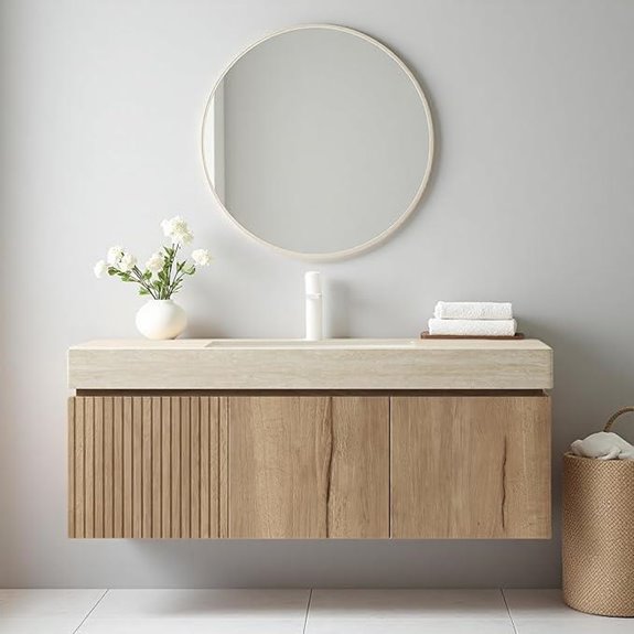 Ambrovina 48-inch Wall Bathroom Vanity with Sink