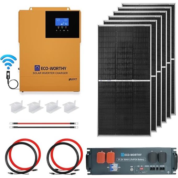 ECO-WORTHY 48V Off-Grid Solar Kit with Batteries