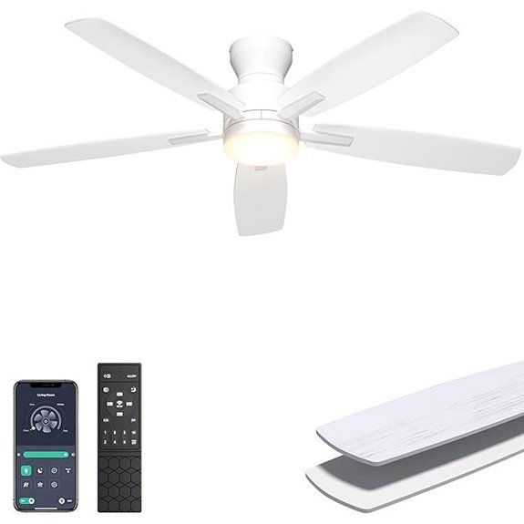 Ohniyou 52 Ceiling Fan with Lights and Remote