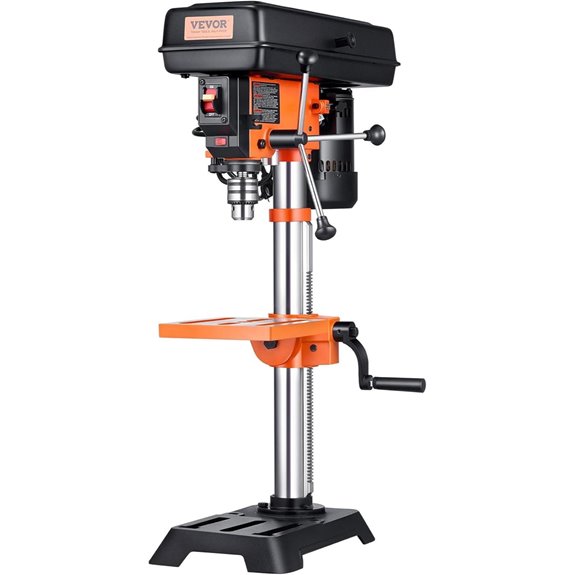 VEVOR Benchtop Drill Press 5-Speed 10-inch Swing
