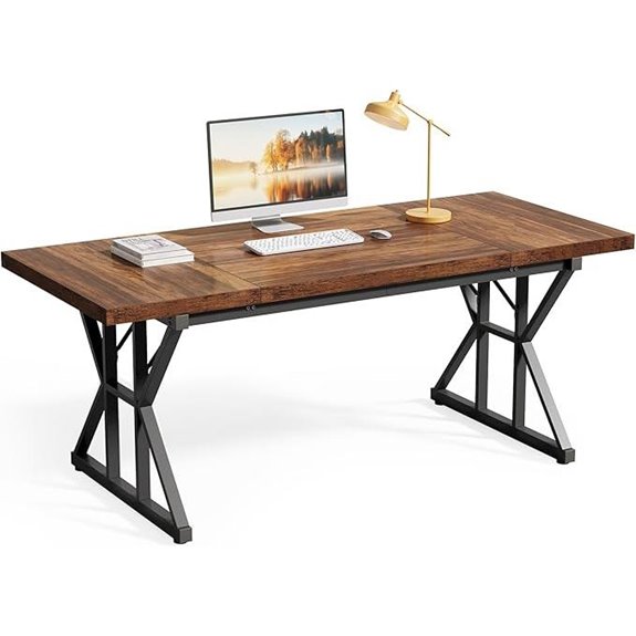 Little Tree 70.8-Inch Wooden Office Desk