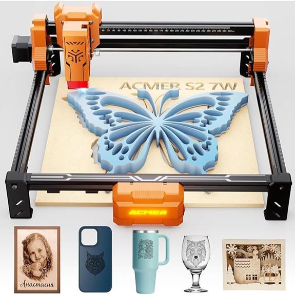 ACMER 7W Laser Engraver & Cutter with 300x300mm Area