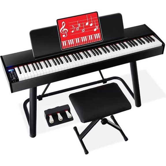 Best Choice 88-Key Digital Piano Set with Accessories