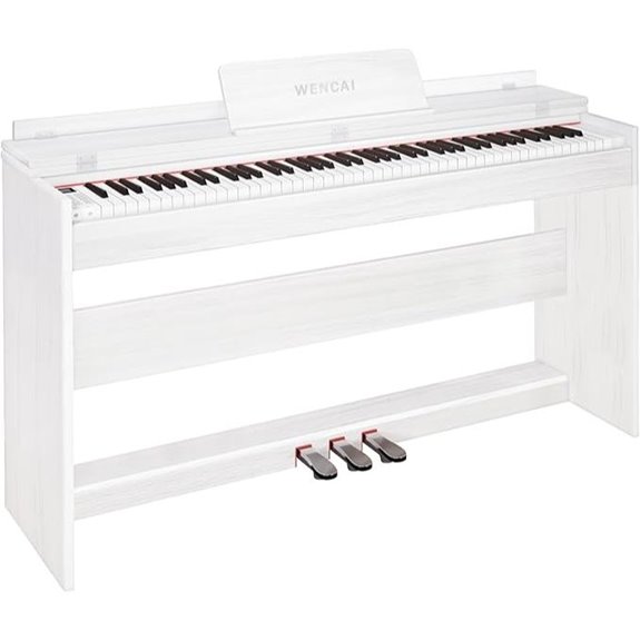 WENCAI 88-Key Weighted Digital Piano with Pedal