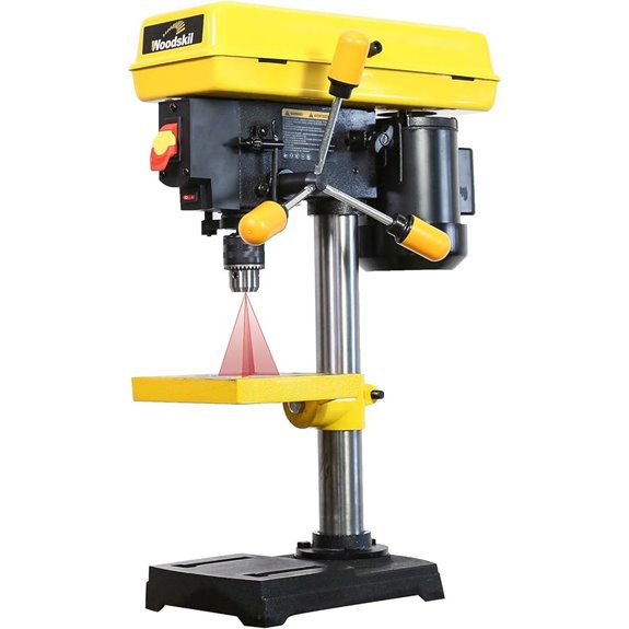 8-Inch 2.3A 5-Speed Drill Press with Laser Guide