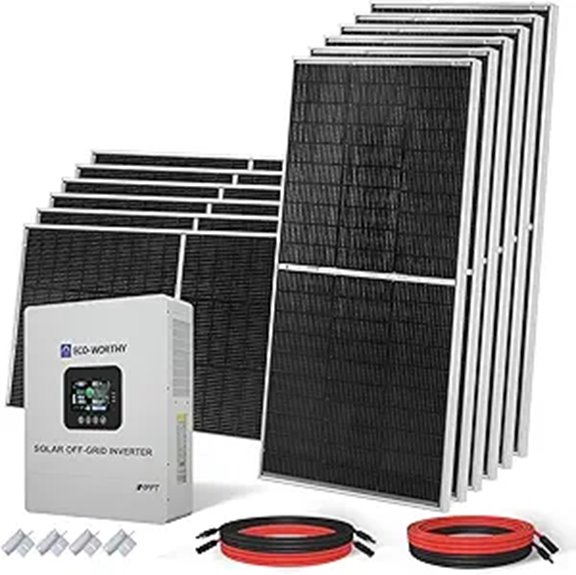 ECO-WORTHY 9.36KWH 48V Solar Power Kit with Inverter