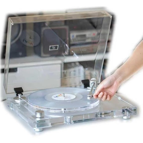 Acrylic Turntable with Bluetooth and Carbon Fiber Tonearm