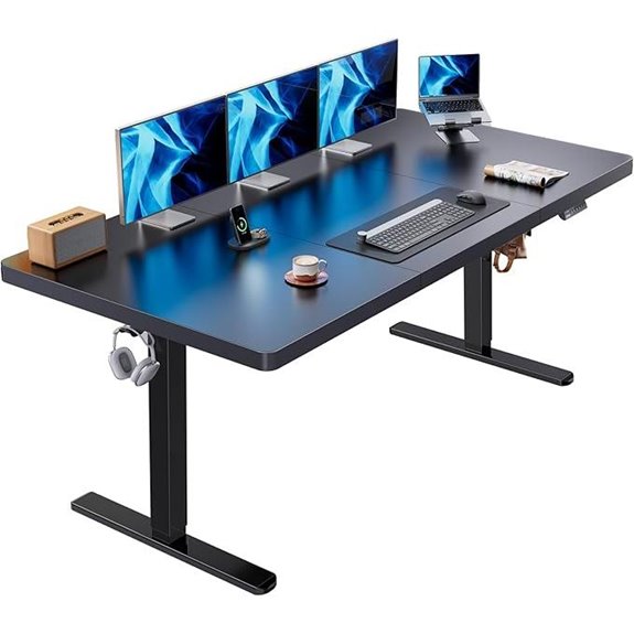 HUANUO Electric Standing Desk 71x35 Adjustable T-Frame