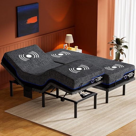 Amada Adjustable Bed Frame with Gel Mattress Set