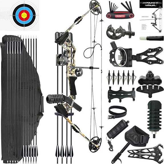 Archery Compound Bow Set 20-70 lbs with Accessories
