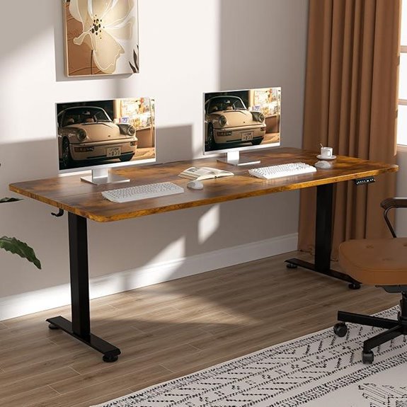 Veken 63-Inch Height-Adjustable Electric Standing Desk