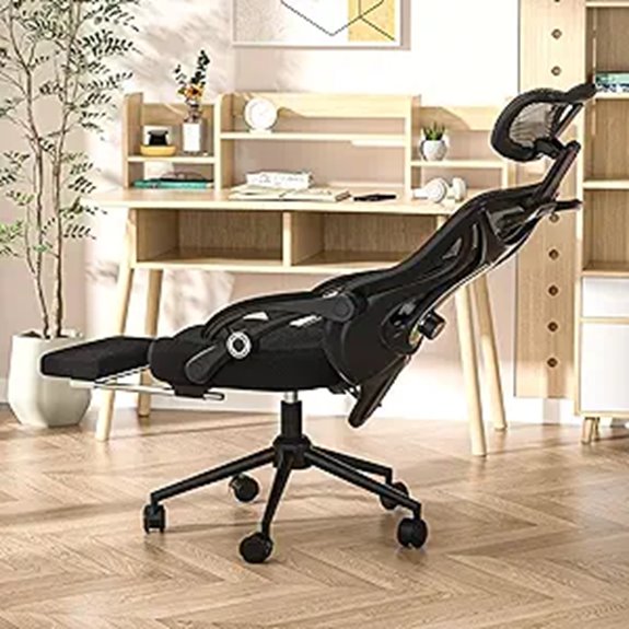 Ergonomic Office Chair with Footrest and Recline