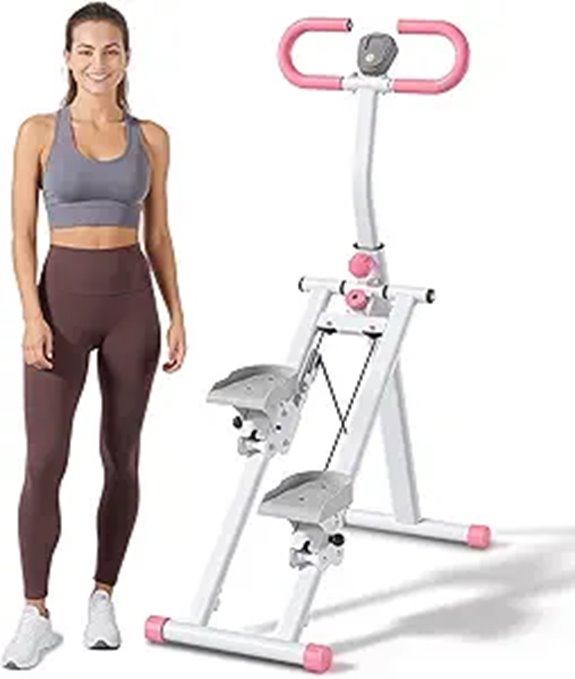 Vertical Climber Cardio Machine with Adjustable Handles