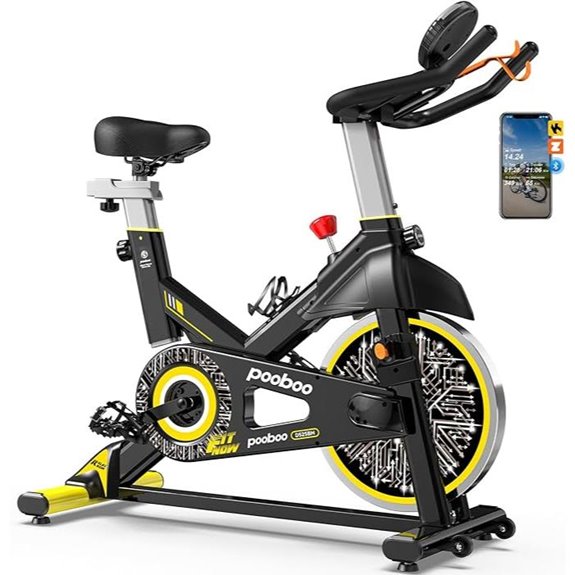 Pooboo Adjustable Magnetic Resistance Exercise Bike