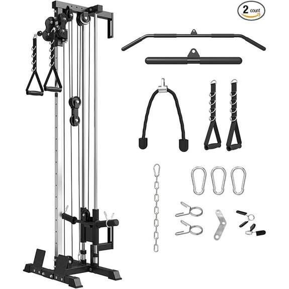 Mikolo Wall Mount Cable Station with Adjustable Pulley