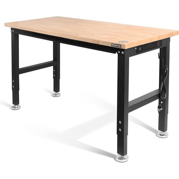 WORKPRO 48 Adjustable Workbench with Power Outlets