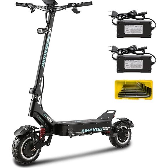Electric Scooter for Adults with Seat and Dual Motor