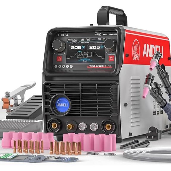ANDELI 10-in-1 Aluminum TIG Welder with Foot Pedal