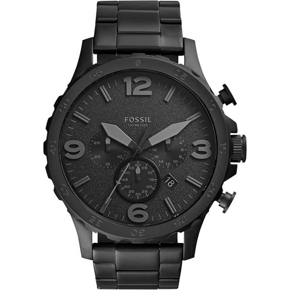Fossil Men's Nate Oversized Stainless Steel Chronograph Watch