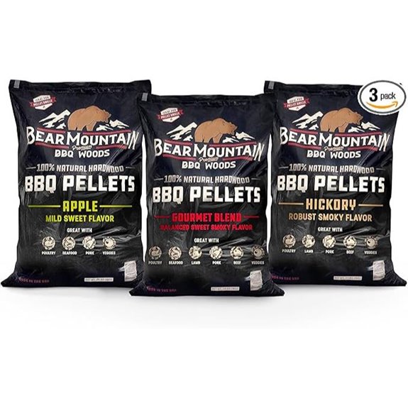 Bear Mountain 3-Pack Wood Pellets for Smoking and Grilling