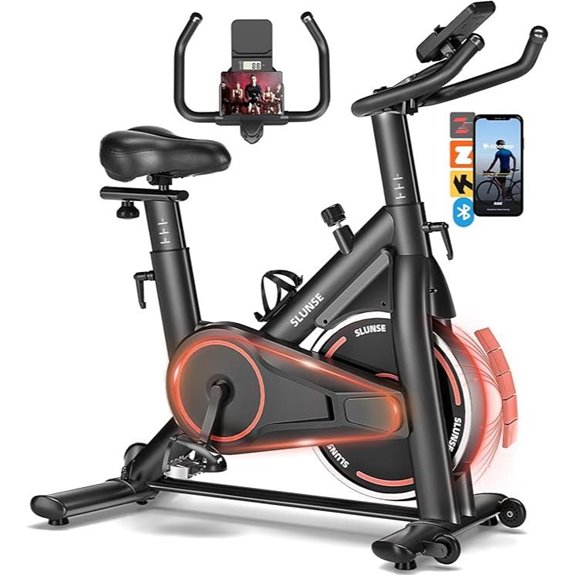Exercise Bike with Resistance Monitor Phone Mount