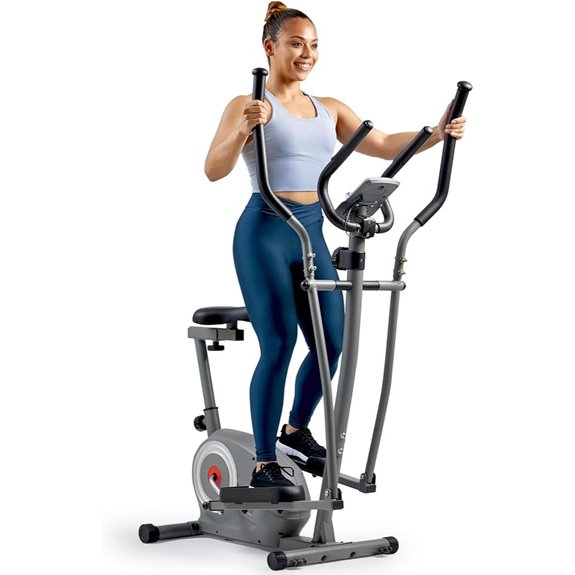 Sunny Health & Fitness 2-in-1 Cross Trainer with Bluetooth